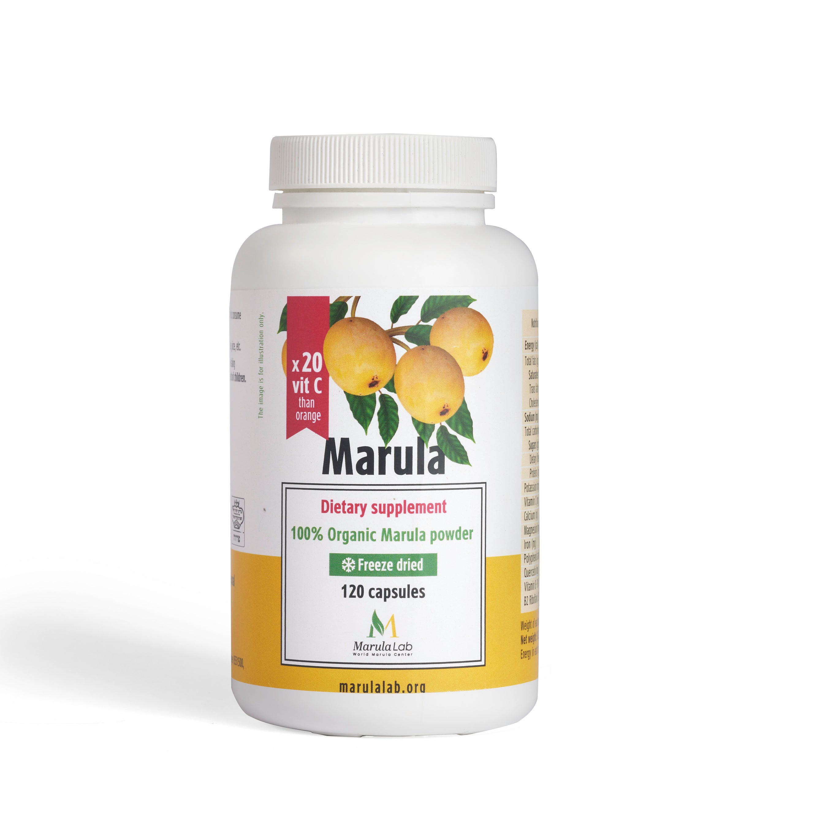 Organic supplement - Marula powder capsules